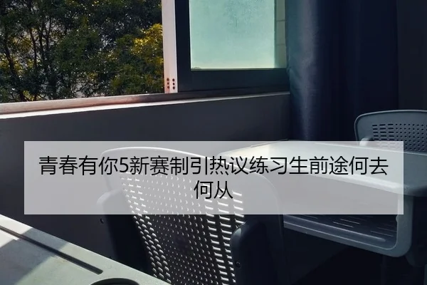 青春有你5新赛制引热议练习生前途何去何从